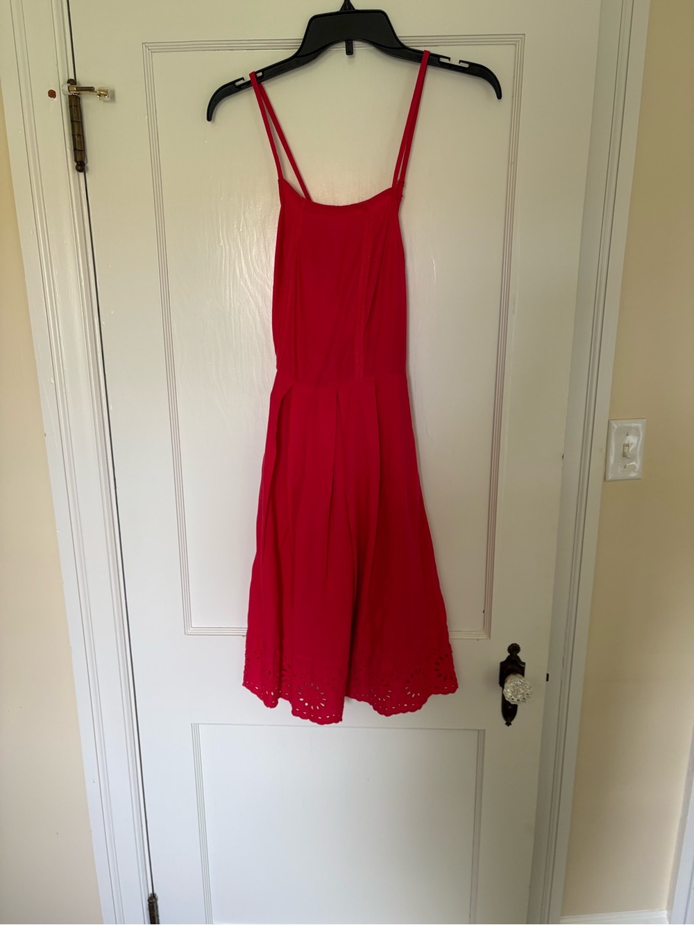 SO Red Spaghetti Strap Mini Dress